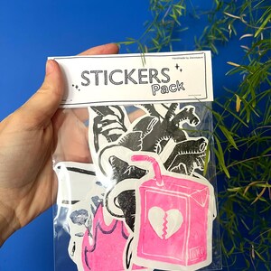 Stickers linogravure