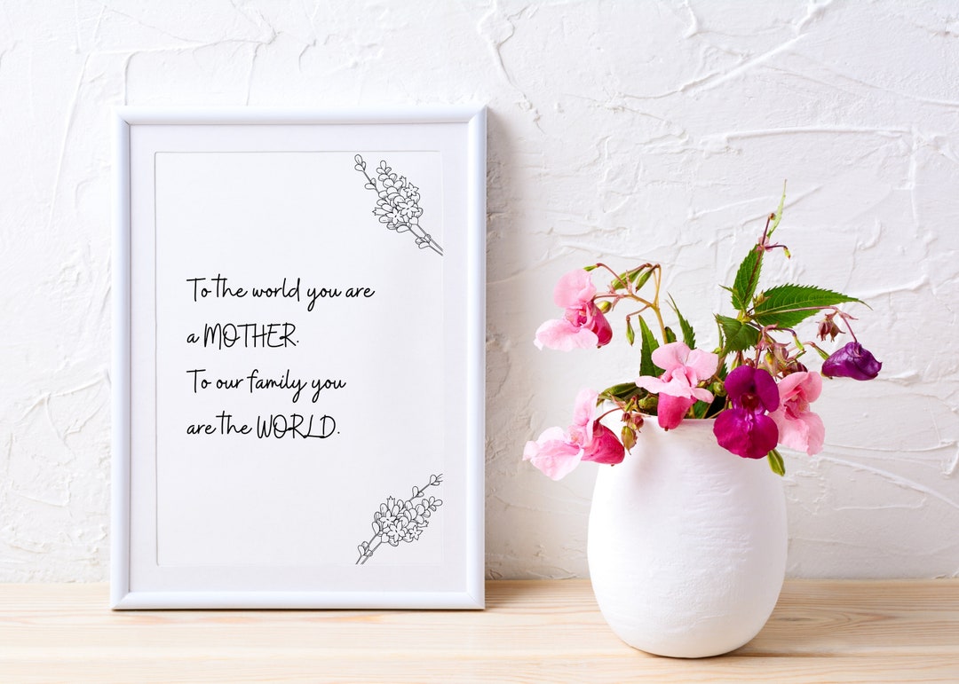 Mother's Day Art Print, Mother's Day Gift, Mom, Mom Digital Print