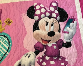 Purple minnie mouse blanket sale
