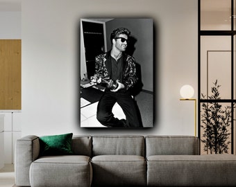 George Michael,Vintage,Poster,Wall Decor,Home Decor,Music Poster,Music Legend Gift,Housewarming