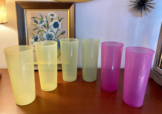 Tupperware Impressions Tumblers 16 ounces Set of 4 NO LIDS  Purple: Tumblers & Water Glasses