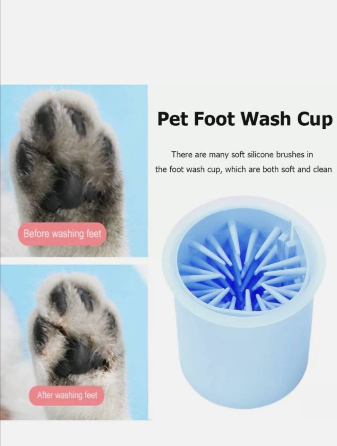 Puppy dog paw cleaner health and wellbeing organic safe no Etsy