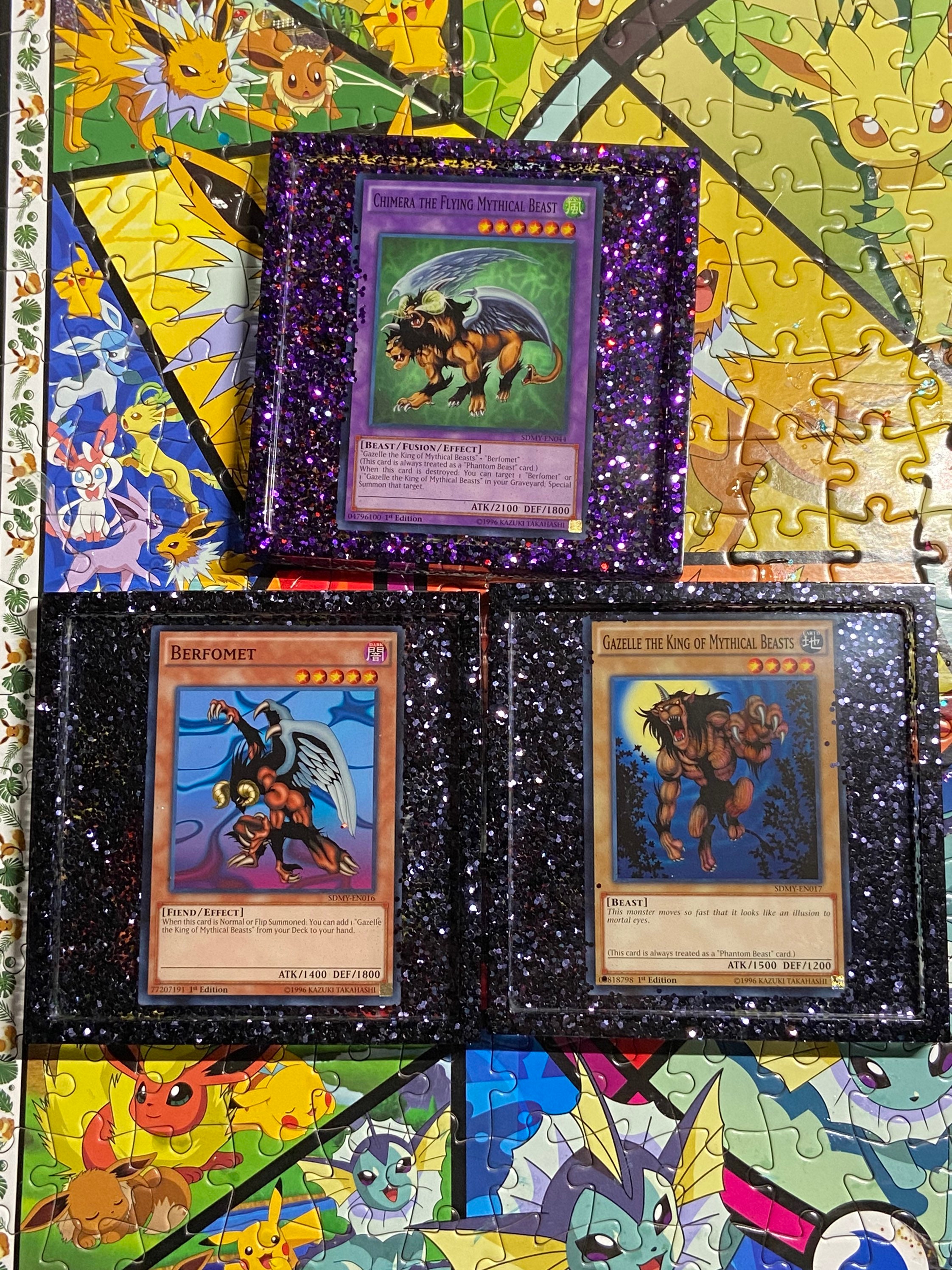 Yu-gi-oh Chimera the Flying Mythical Beast Fusion Coaster Set - Etsy Israel