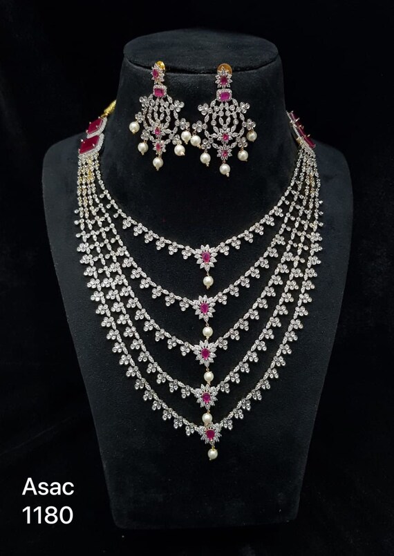 Stone jewellery set for wedding deals