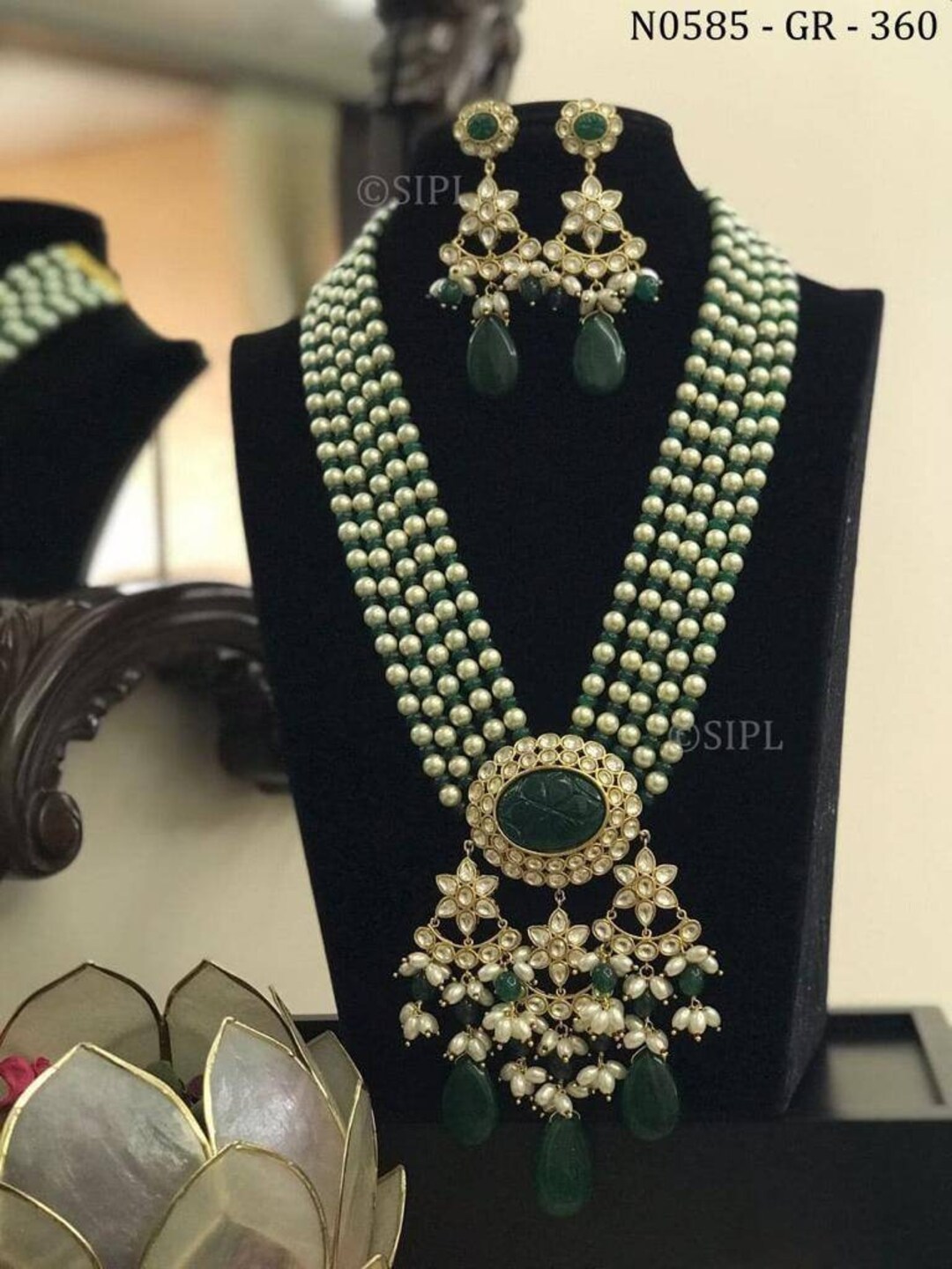 Big Size Kundan Necklace, Rajsathani Jewelry, Rajwada Haar, Indian ...