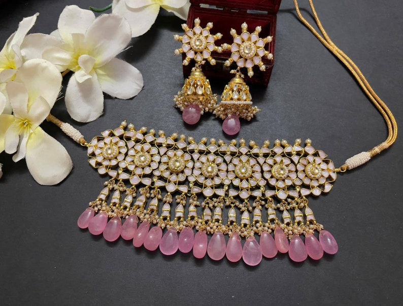 Real pachi kundan Necklace,Rajsathani jewelry,Rajwada Haar,Indian jewelry,Sabyasachi wedding jewelry,wedding set,kundan necklace combo,choke