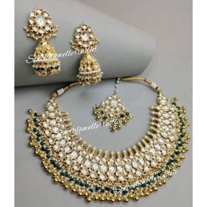 Real pachi Kundan choker, kundan necklace,kundan jewelry,Indian jewelry,Sabyasachi jewelry,wedding jewelry,kundan tika earrings,kundan combo