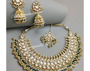 Collana girocollo Kundan Polki: gioielli da sposa indiani ispirati a Sabyasachi - Italia Collana girocollo Kundan Polki: gioielli da sposa indiani ispirati a Sabyasachi - Italia