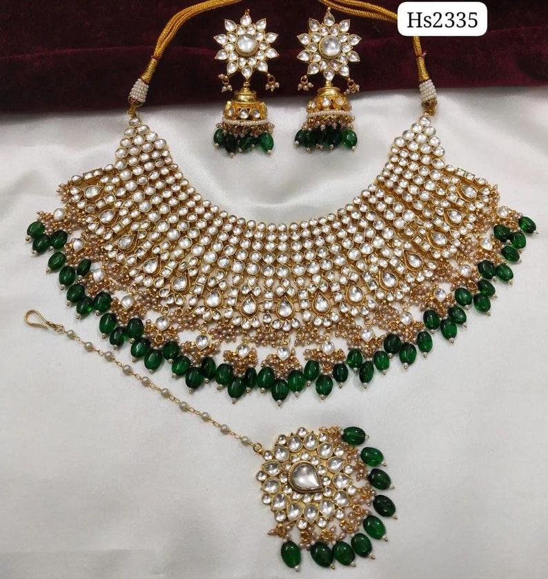 Buy Pachi Kundan Choker Necklace Kundan Bridal Set rajwadi Set traditional Kundan Set wedding Set for Women Indian Bridal Set in Golden Polish Online in India Etsy