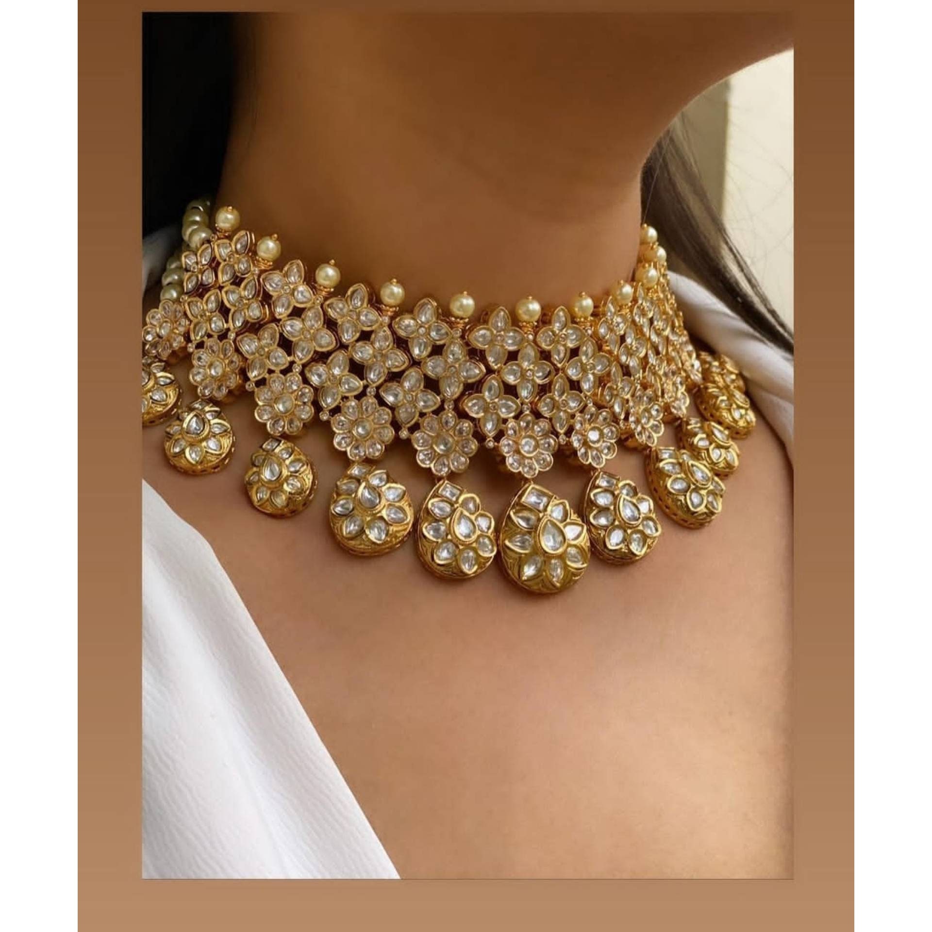 Gold Kundan Set Etsy