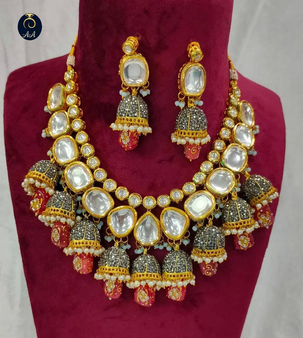 Onyx kundan set discount