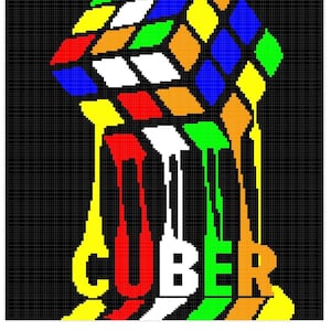 Rubik&#39;s Cuber C2C Crochet Pattern Download