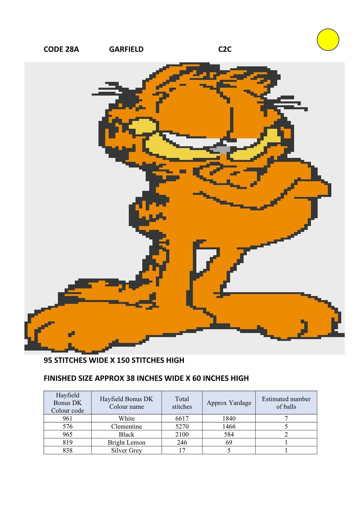 Garfield Rug - Etsy