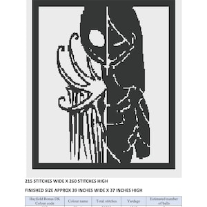 LEFT HANDED Jack and Sally  SC Crochet Pattern Download