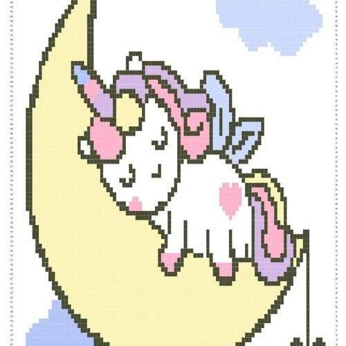 C2c Rainbow Heart Baby Blanket Crochet Pattern Easy C2c Etsy