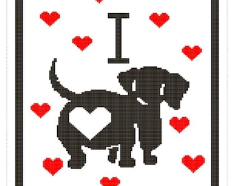 Dachshund Dog C2C Crochet Pattern Download