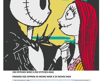 Descarga el patrón de ganchillo de Jack y Sally SC