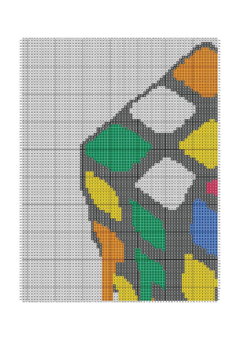 Dripping Rubik's Cube C2C Crochet Pattern Download image 4