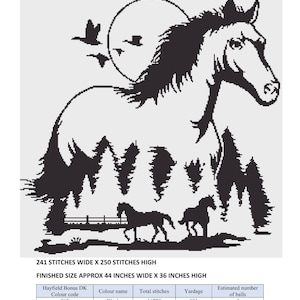 Horses SC Crochet Pattern Download