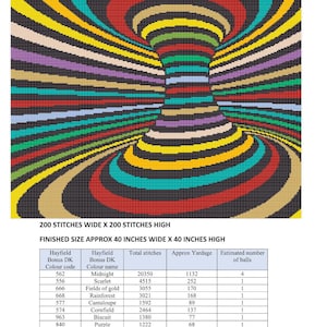 Vortex Illusion Crochet Pattern Download