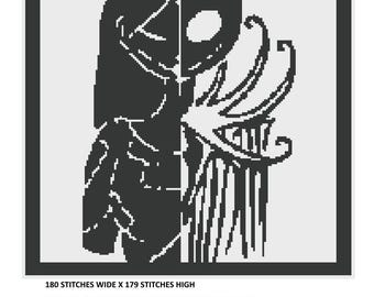 Descarga del patrón de ganchillo GRANDE Jack y Sally C2C