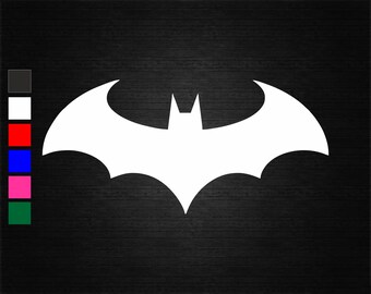 Batman Logo Autocollant Personnalisé Nom Autocollant Vinyle Porte Mur Nouveau Design UK Vendeur