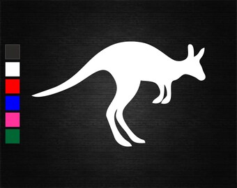 Decal Sticker Kangaroo Figure Australia animal nature travel Top quality vinyl weatherproof X5849