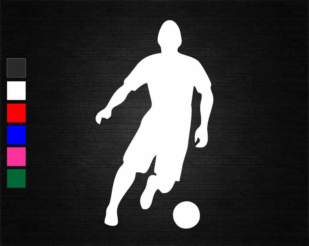 Football Soccer Sport Vinyl Decal Sticker Wall Door Window Car Etsy