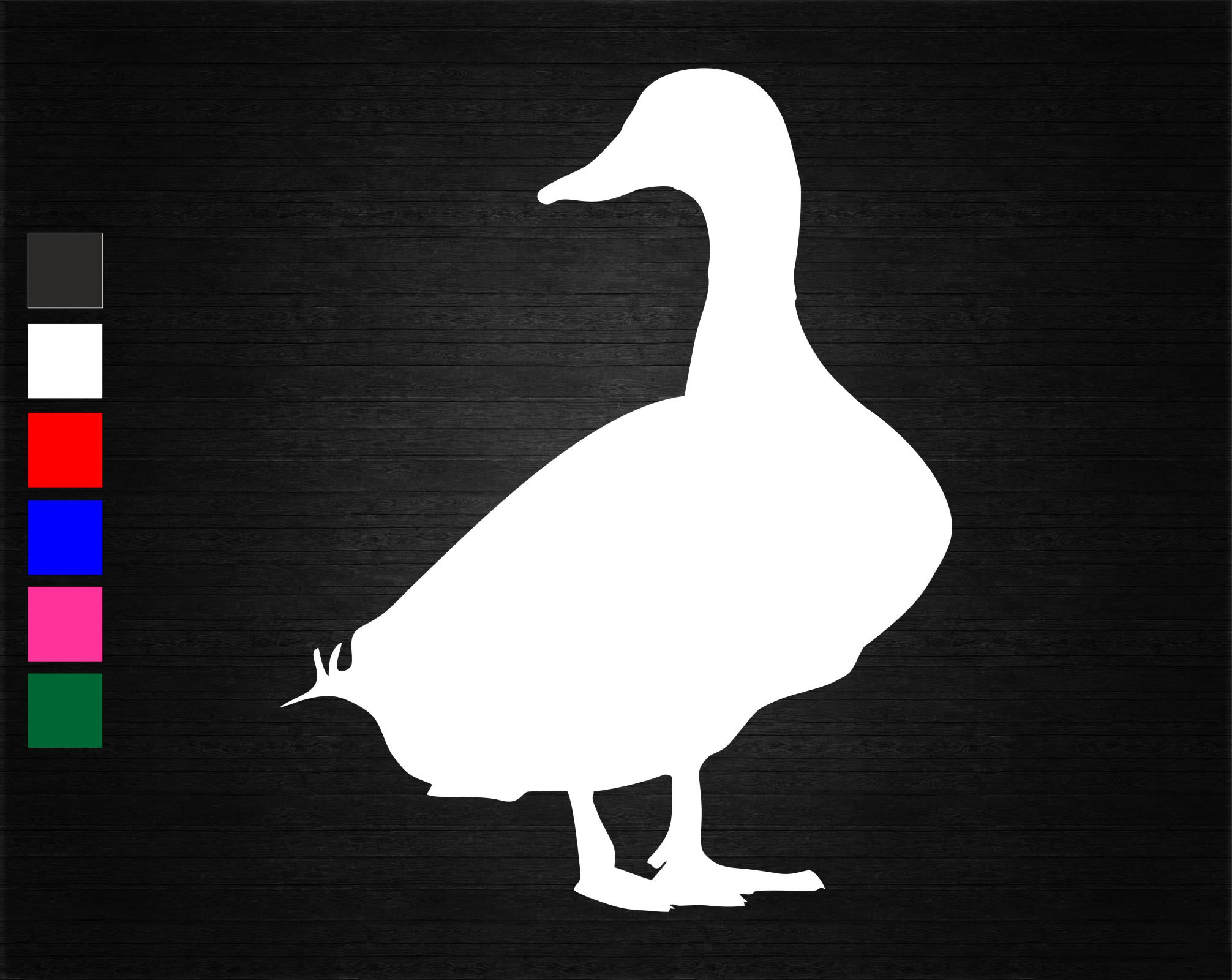 Duck Nature Animal Farm Vinyl Decal Sticker Wall Door Window Car Van ...