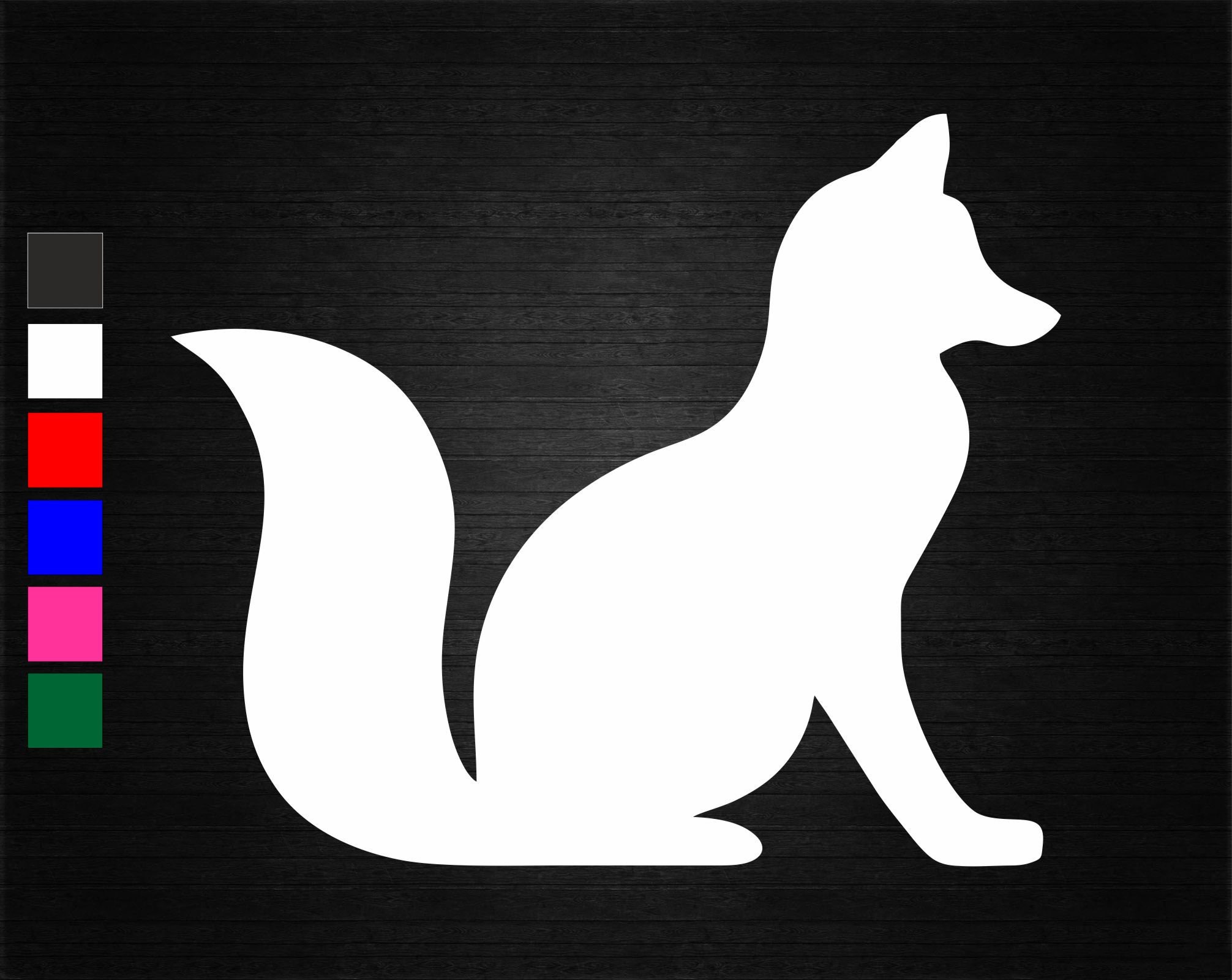 Fox Nature Wildlife Vinyl Decal Sticker Wall Door Window Car | Etsy