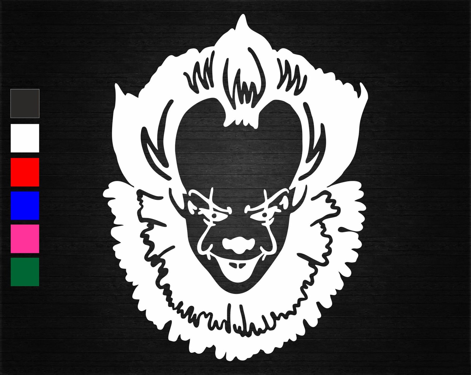 Pennywise It Clown Vinyl Decal Sticker Wall Door Window Car Etsy