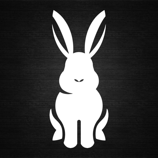 Rabbit bunny vinyl decal sticker wall door window car van bike lorry home decoration #2