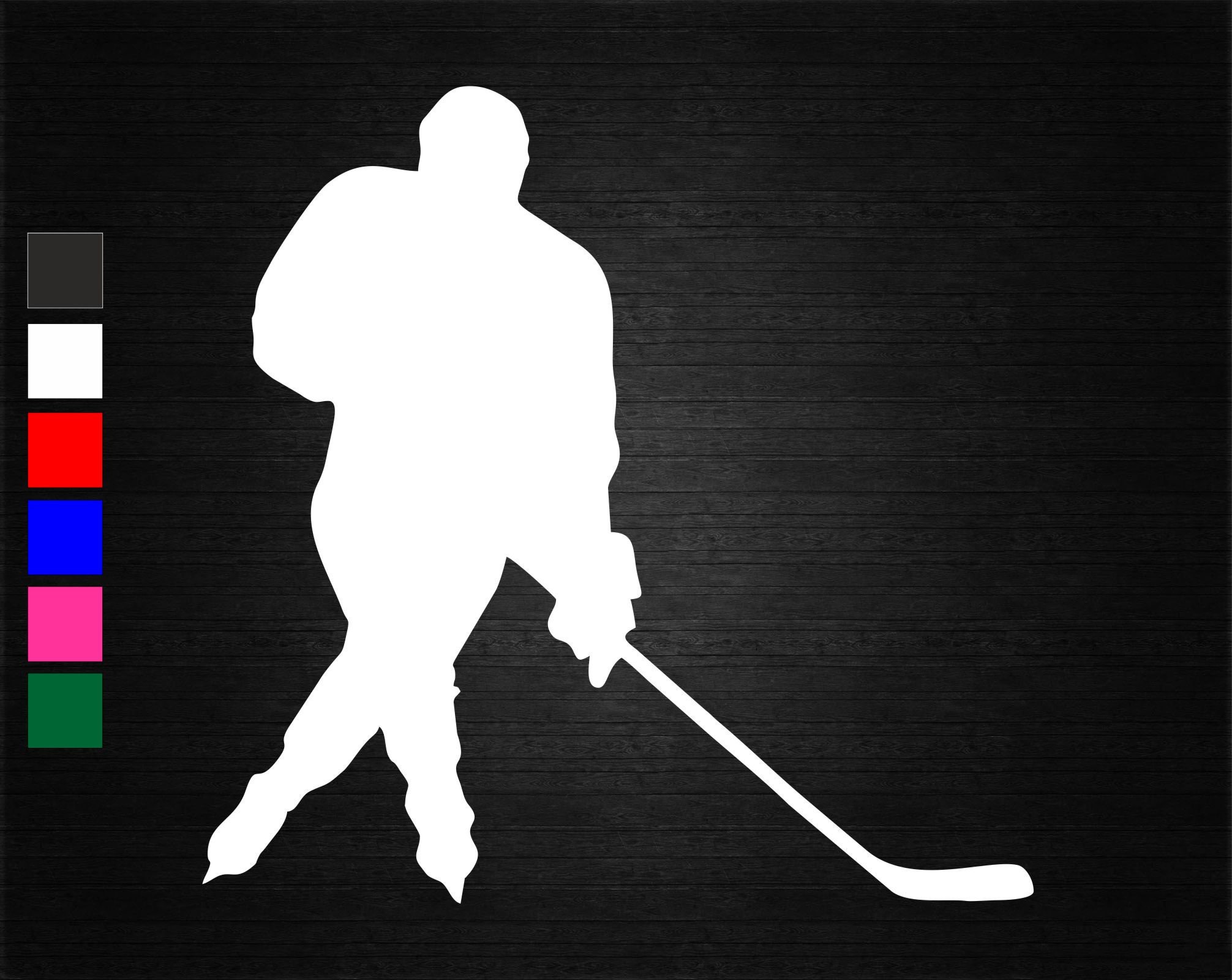 Ice Hockey Sport Vinyl Decal Sticker Wall Door Window Car Van Bike ...