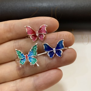 Collana a farfalla a doppio strato in argento Sterling S925 per donna INS accessori per gioielli con catena a clavicola in zircone lucido fresco piccolo  36