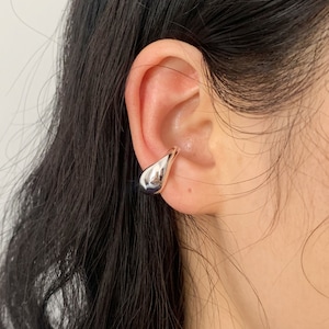 Thick Ear Cuff,Ear Cuff No Piercing,Sterling Silver Ear Cuff,Conch Ear Cuff Earrings,Chunky Ear Cuff,Minimalis Cartilage Cuff,Gift for her