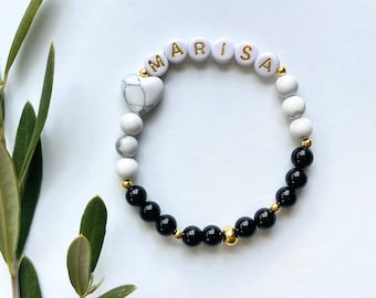 Name Bead Bracelet, Letter Name Bracelet, Personalized Name Jewelry , Word Bracelet, Custom Name Bracelet, Mama Present, Kids Name Bracelet