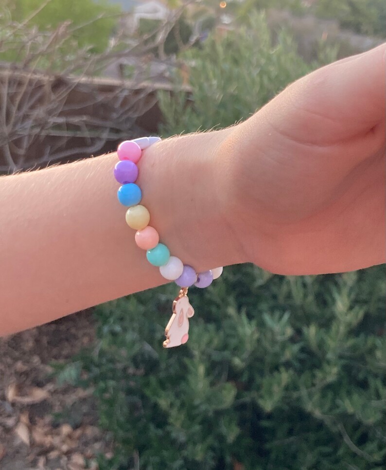Kids Bunny Bracelet Personalized Easter Gifts Toddler Etsy