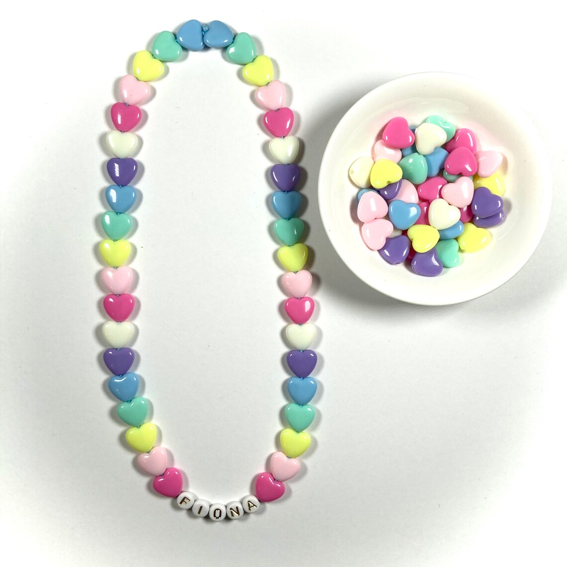 Kids Heart Necklace Necklace Girls Birthday Gift For Kids Etsy