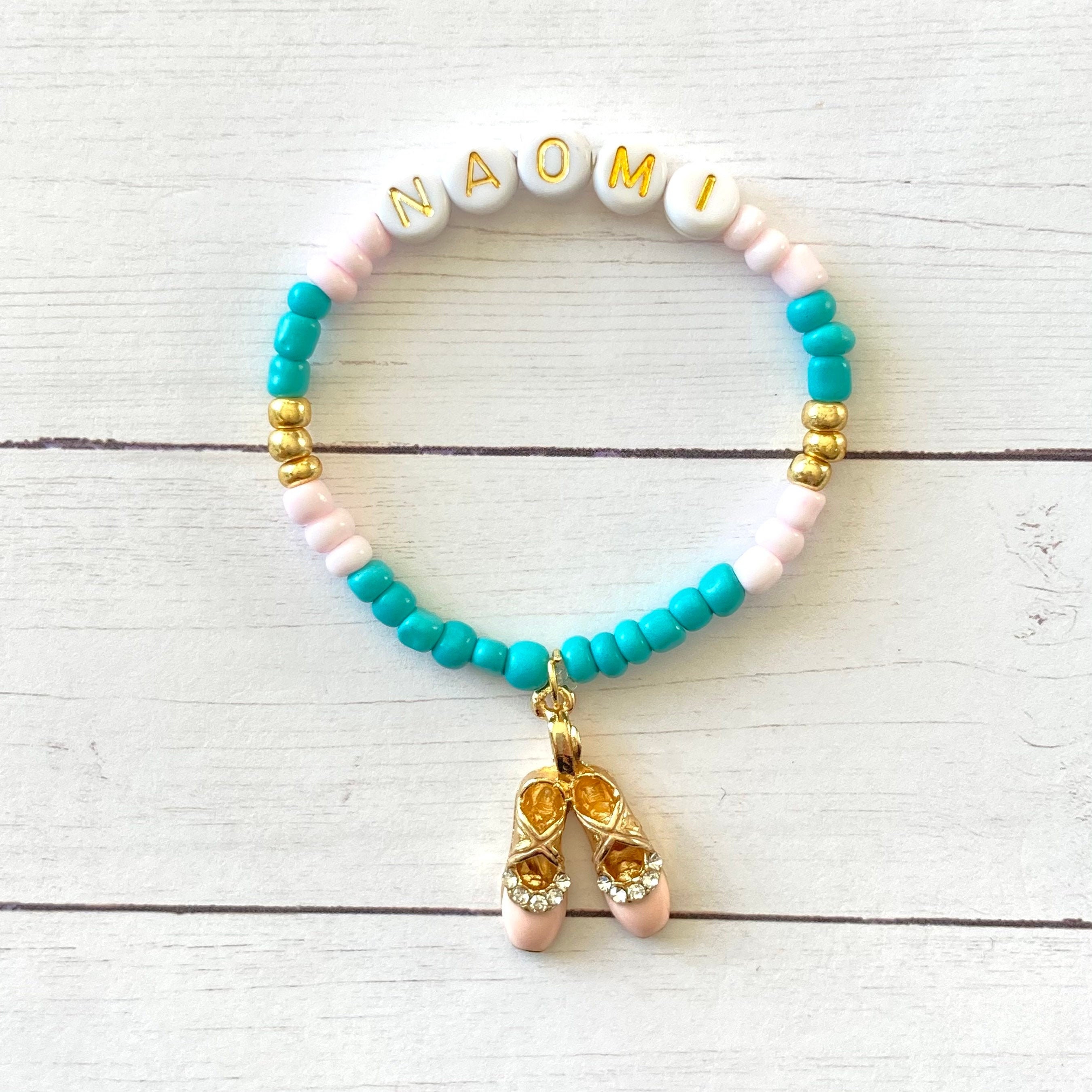 Ballet Charm Bracelet Personalized Name Custom Bracelet | Etsy