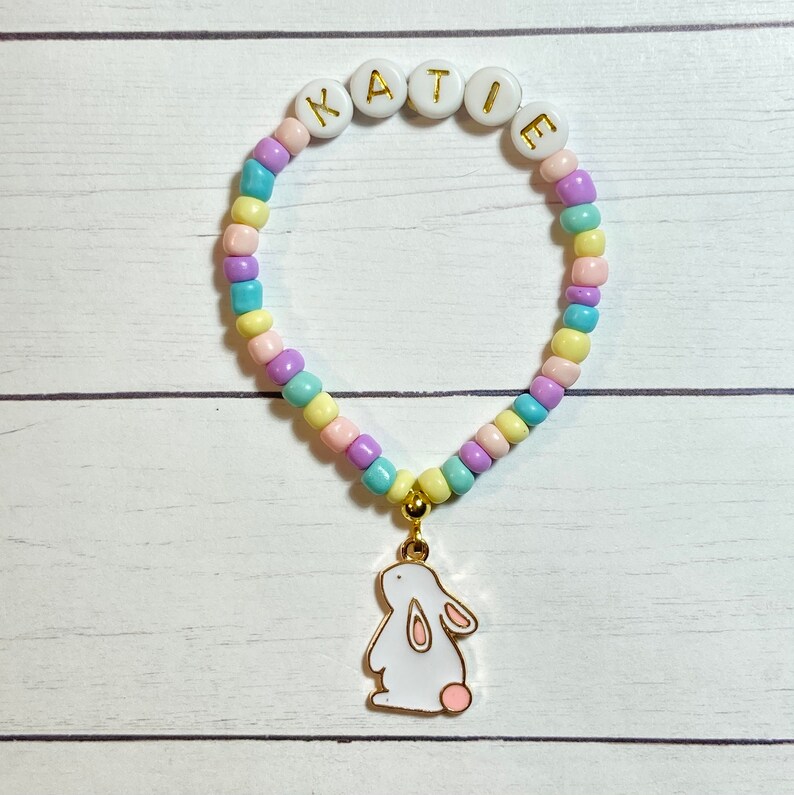 Personalized Easter Bracelet Kids Easter Jewelry Easter Etsy Australia
