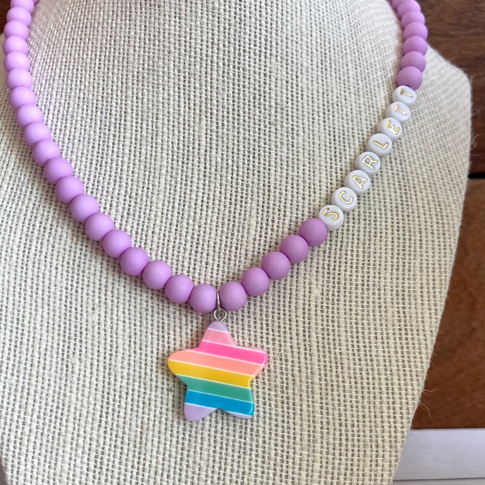 Girls Personalized Necklace Toddler Charm Necklace Baby Etsy