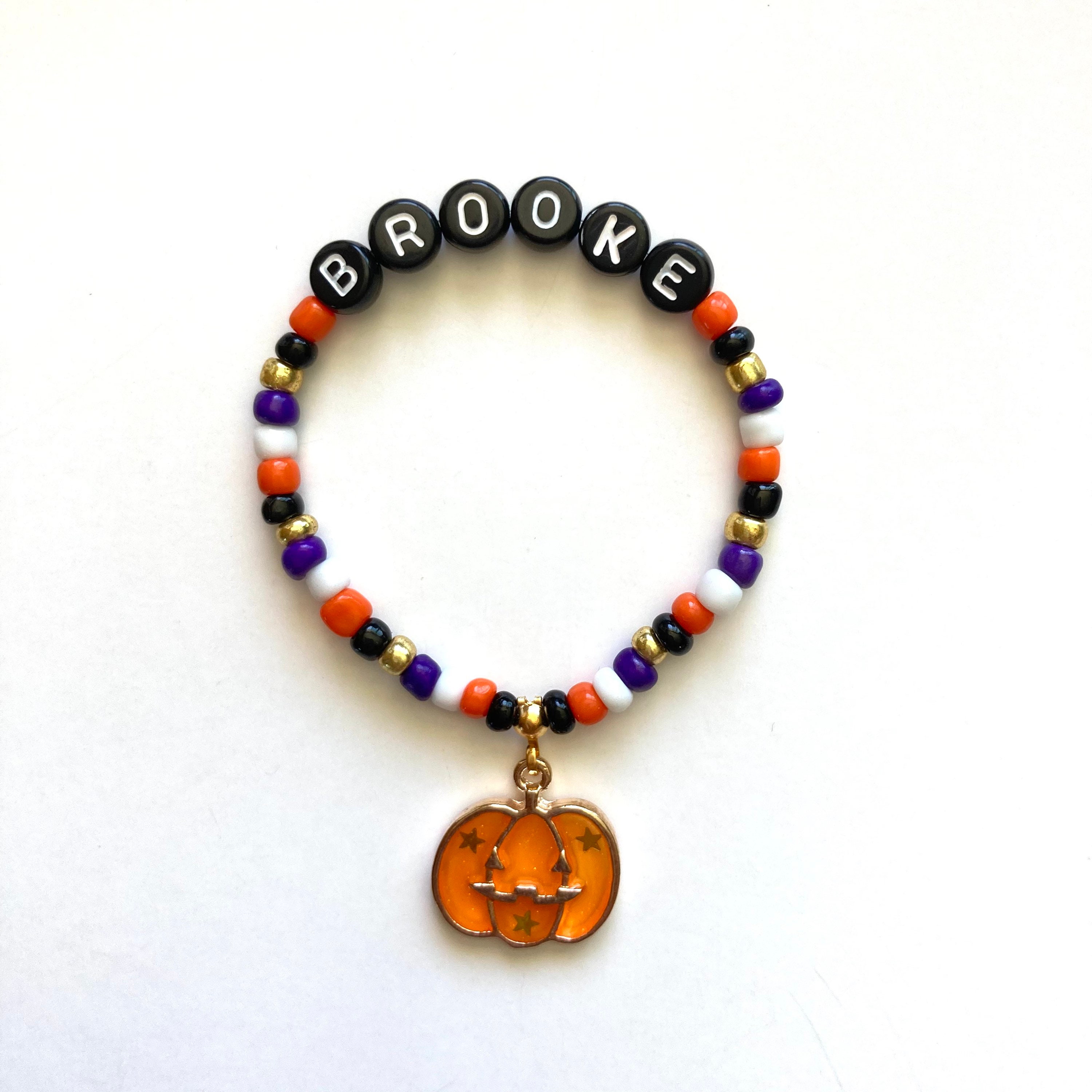 Halloween Bracelet Kids Halloween Jewelry Personalized Etsy
