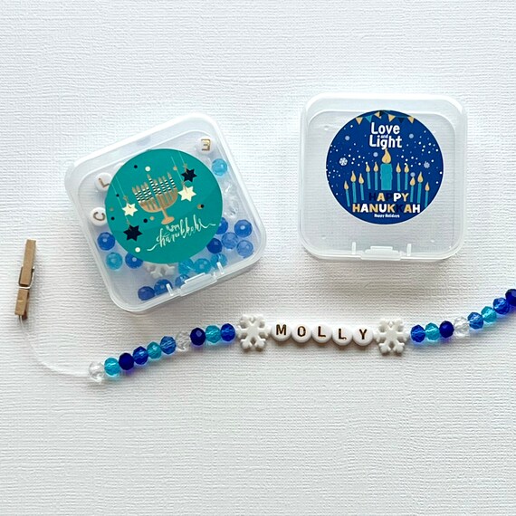 Kids Bracelet Making Kit Personalized Beaded Jewelry DIY Girls Heishi Bead  Name Bracelet Make Your Own Crafting Valentines Day 