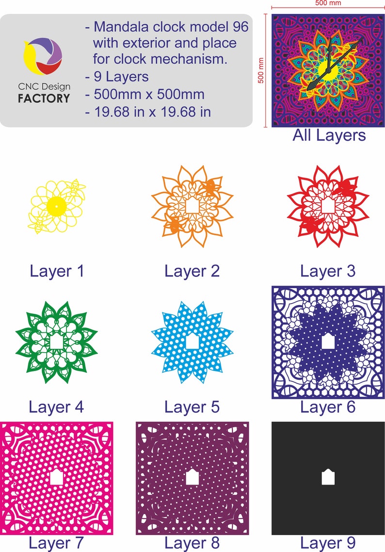Free Free Layered Mandala Clock Svg SVG PNG EPS DXF File