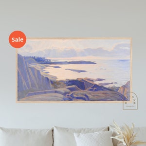 Waterside Daybreak - Frame TV Landscape Digital Painting Vintage Art