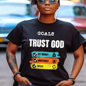 Unisex Faith-Based Trust God Tshirt, Christian Tee, Inspirational Shirt, Religious Gift, Motivational Clothing Jersey Short Sleeve Tee