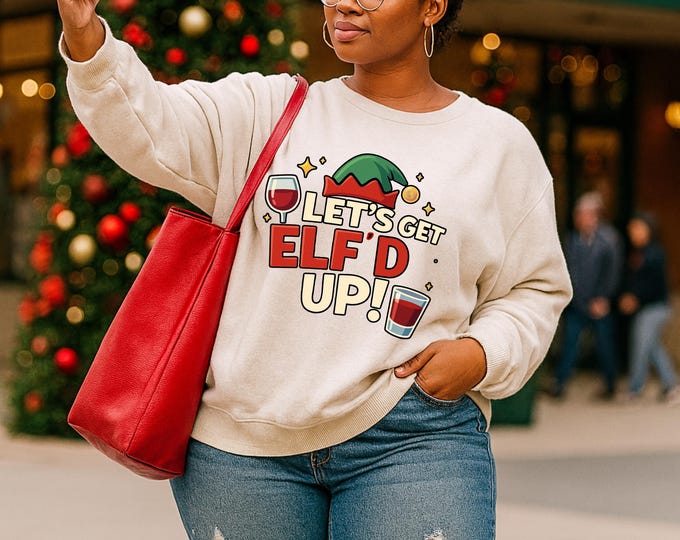 Featured listing image: Elf'D Up Holiday Festive Sweatshirt