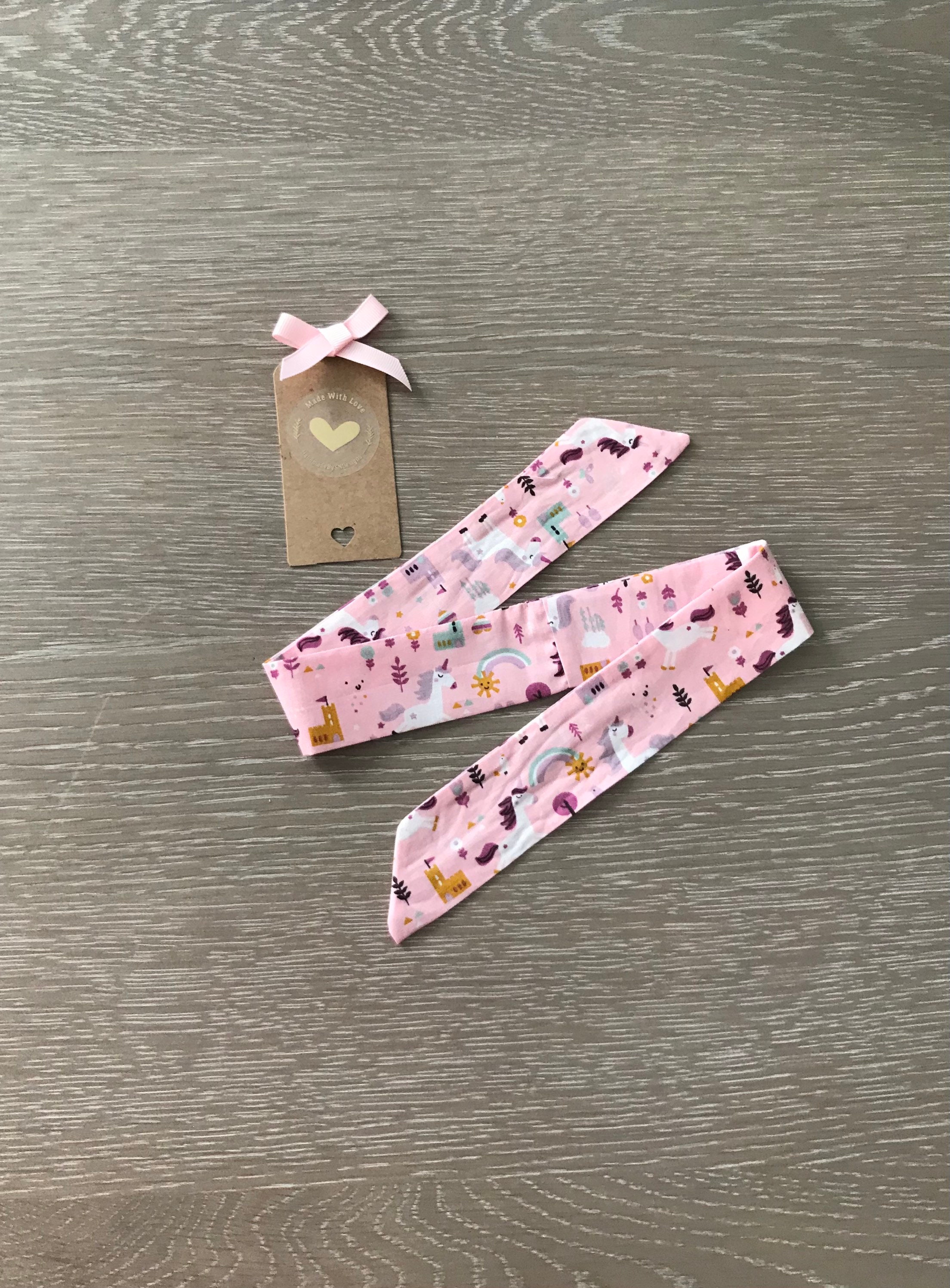 baby headband ribbon in unicorn print baby headbands baby