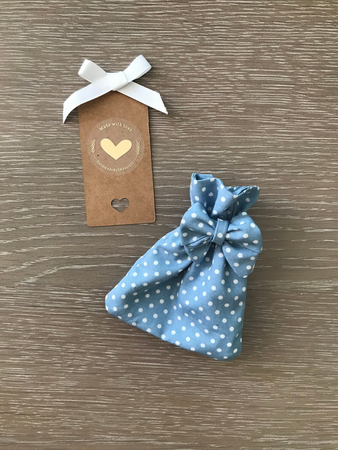 Bow detail gift bags in floral & polka dot prints mini bow Etsy