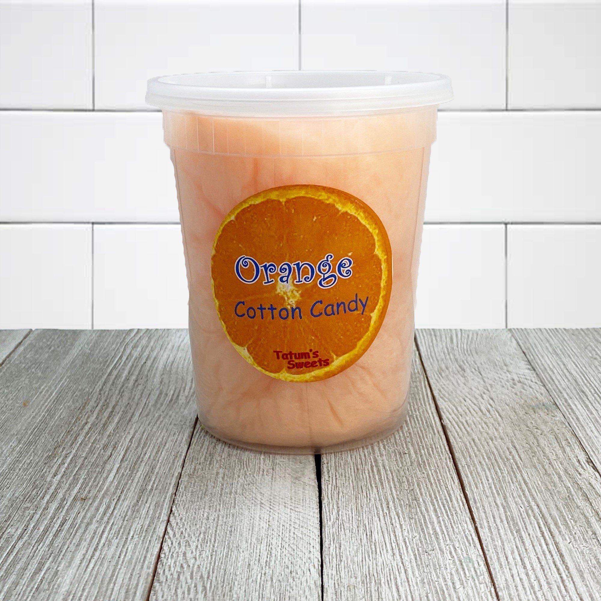 Orange Cotton Candy Cotton Candy Tub Etsy